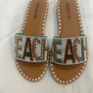 Madeline Women's Beaded Slide Sandals - Multicolor